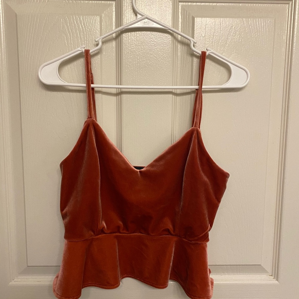 Velvet feel blouse